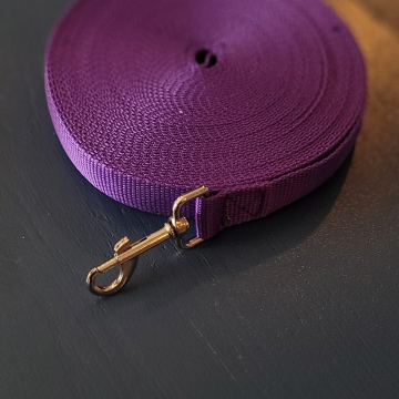 Nylon 15 Meter Leash (purple)